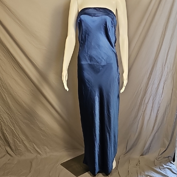 Realtix Full Length Satin Strapless Dress - Picture 1 of 5